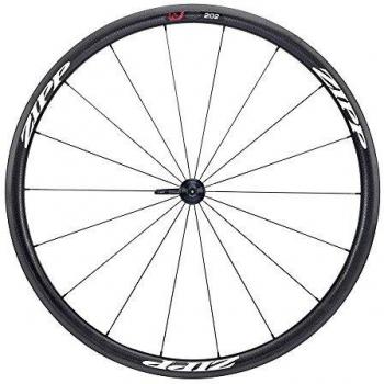 Zipp Firecrest Rueda Delantera, 202, Carbono, Cubierta, Pegatina Blanca, Multicolor, M
