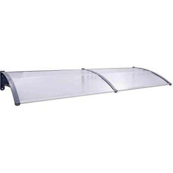 Gray and Transparent Door Canopy 118.1x29.5 PC