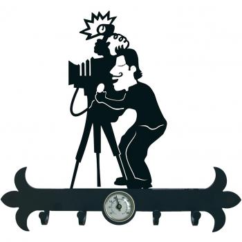 IMEX EL ZORRO El Zorro 11667-Colgador de Llaves fotógrafo, 290 mm, Hierro Forjado, Negro, 2.5x29x17.5 cm