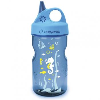Nalgene Trinkflasche Everyday Grip-N-Gulp, 0.35l, Seepferdchen - Cantimplora, color azul, 1 unidad [modelos surtidos]