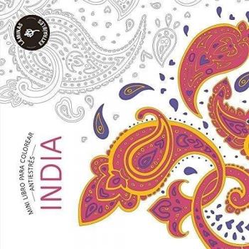 India. Mini libro para colorear