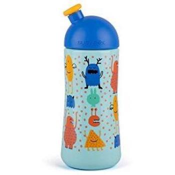 Suavinex - Botella Infantil BOOO Sport 360ml +18 Meses. Boquilla Blandita. Color Azul
