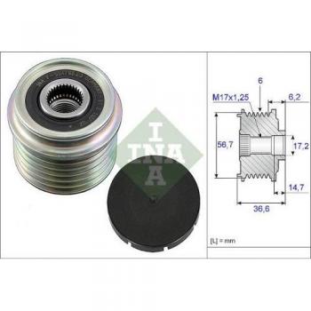 Rueda Libre de Alternador INA 535 0033 10 - Dispositivo de Rueda Libre para Alternadores