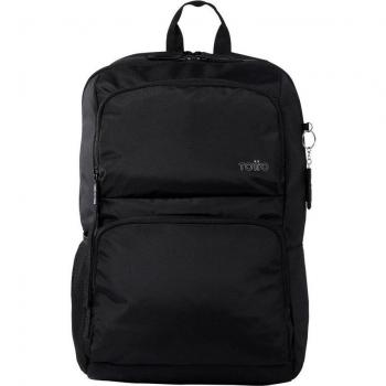 Mochila Totto Cloud para mujer con porta PC en color negro