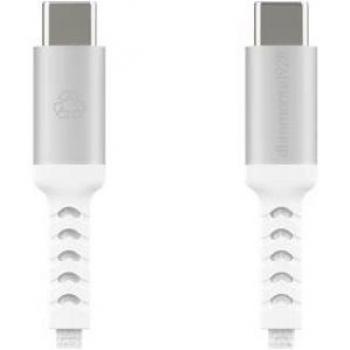 Cable USB-C a USB-C 1,2 m 100W trenzado Blanco