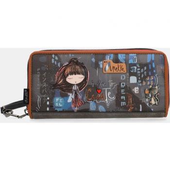 Cartera Grande Anekke Contemporary Multicolor con Asa de Mano Extraíble, Bolsillo Exterior y Múltiples Ranuras para Tarjetas - 37809-908