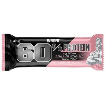 Barritas de proteínas Weider 60% Fresa-Yogur 45g