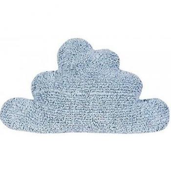 Happy Decor Kids -Cojín Cloud 100% Algodón Natural- Relleno: 100% Poliéster -Azul- 30x50 cm