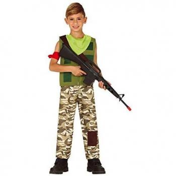 FIESTAS GUIRCA Disfraz de Gamer Mercenario Infantil Talla 7-9 Años