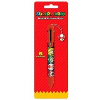 Super Mario - BOLÍGRAFO Multicolor 4 Colour