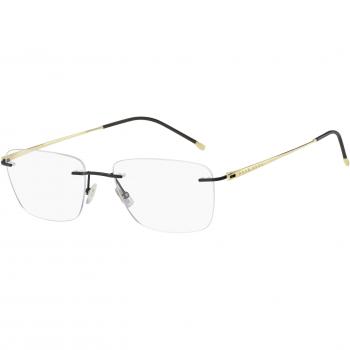 Hugo Boss Matte Black Gold Sunglasses, Unisex, Multicolor, Size: 57 MM