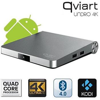 Receptor Satélite Qviart Undro 4K WiFi Android 6.0 DVB-S2 Ultra HD