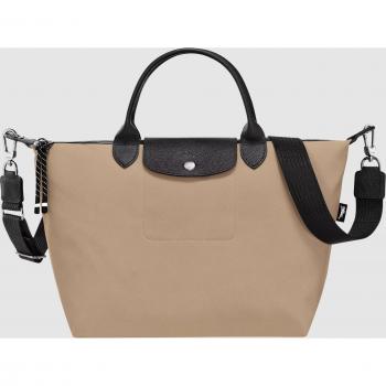 Longchamp Le Pliage Energy Multi-Position Large Zip Handbag Beige