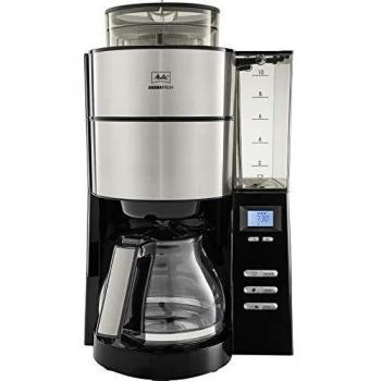 Cafetera de Goteo Melitta AromaFresh 1021-02 con Molinillo Integrado y Depósito de Agua Desmontable