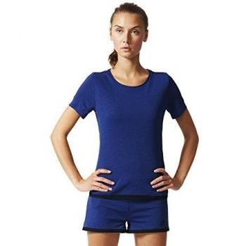 adidas UNCTL CLMCH Tee - Camiseta para mujer, color azul / negro, talla S