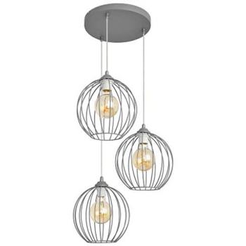 Luz de Techo Colgante Cluster Mercure Gris 40cm