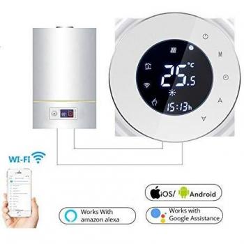 Termostato WiFi para caldera de gas, pantalla LCD