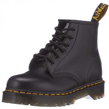 Dr. Martens 101 Bex Smooth Leather Lace-up Boots, Black, Size 8 US (38 EU)