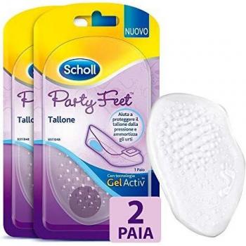 Scholl Party Feet talón almohadilla de gel Transparente – 2 paquetes