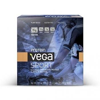 Vega (Sequel) Naturals, Sport, Protein Bar, 12 Bars, 60 g Each (Chocolate Peanut Butter) by Vega