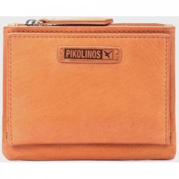 Pikolinos - Monedero de piel para mujer en color marrón