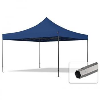 Carpa Plegable 4x4 m Premium Acero 40mm PES 750 Azul