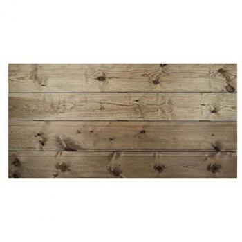Cabecero de madera maciza DECOWOOD Flandes en varios acabados y medidas, tono envejecido de 140x80cm, tono roble oscuro de 140x80cm, fabricado en madera de pino F