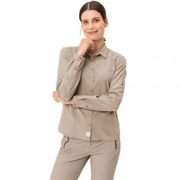 Vaude Women's Rosemoor IV Long Sleeve Functional Shirt - Beige
