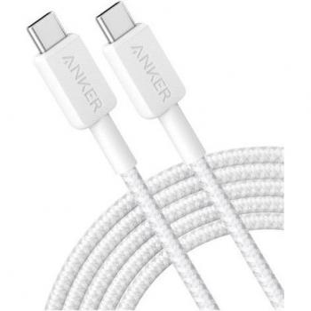 Cable Anker 322 USB-C a USB-C Nylon 3m 60W Blanco