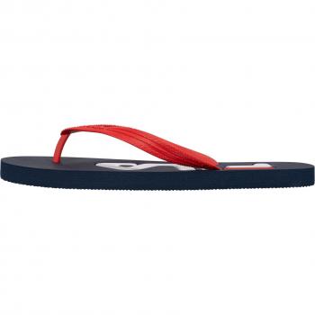 Fila Troy Flip-Flops for Men, Dress Blues/High Risk Red