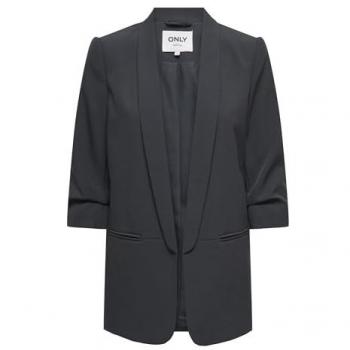 Only Elly Life Women's 3/4 Sleeve Blazer in Blue Graphite