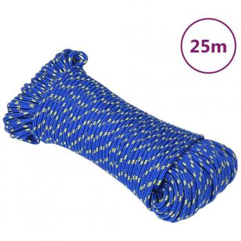 Cuerda de barco polipropileno azul 4 mm 25 m