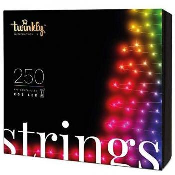 Twinkly Strings - Cadena de Luces de Navidad con 250 LED RGB Interior y Exterior
