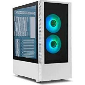 Hummer Nemesis -NXHUMMERNMSSWH- Semitorre Micro ATX;ATX, Lateral y Frontal de Cristal Templado, Ventiladores infinitos LED ARGB, hasta 8 Ventiladores, graficas Gran tamaño, USB 3.0, Blanco