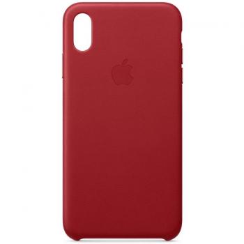 Apple Leather Case (for iPhone XS Max) - (PRODUCT)RED