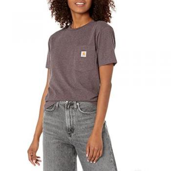Camiseta de Manga Corta Workwear Pocket para Mujeres Carhartt - Lila (XL)