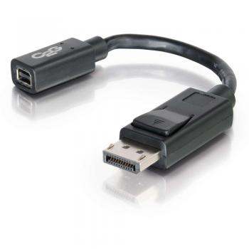 C2G 0.15m DisplayPort Male/Mini DisplayPort F DisplayPort M Negro - Adaptador para Cable