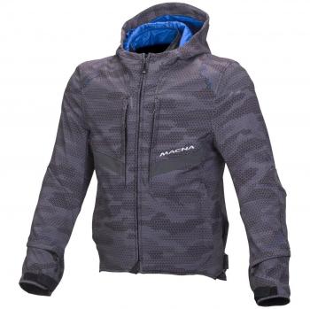 Macna Habitat - Chaqueta textil, talla L, color azul y negro