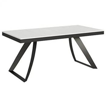 Mesa extensible Proxy Evolution 90x180/284 cm Estructura Antracita y Fresno Blanco