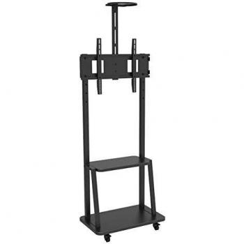 Soporte de Piso con Estante para TV LCD/LED/Plasma 32-70 Negro, Capacidad hasta 60 kg