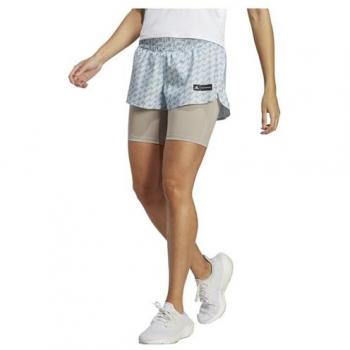 Adidas Marimekko 2 en 1 Shorts Mujeres - Azul Claro