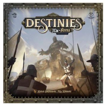 Destinies Mar de Arena - Juego de Mesa de Fantasía, juego de mesa cooperativo y narrativo, ambientado en un mundo de fantasía, con mecánicas de exploración y toma de decisiones, incluye componentes como tabler