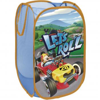 ARDITEX WD11623 Cesta pongotodo Guarda Juguetes, diseño Mickey Mouse Roadster Racers
