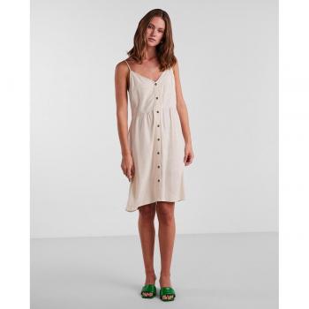 Pieces - Vestido corto de tirantes con botones