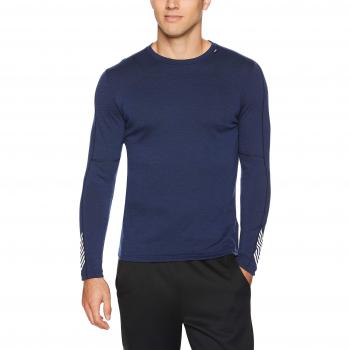 Helly Hansen HH LIFA Merino Crew LS Baselayer, Hombre, Evening Blue, S