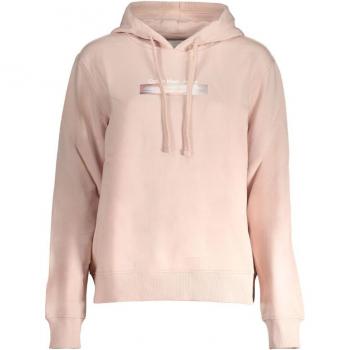 Calvin Klein Women's Regular Fit Pink Cotton Sweatshirt