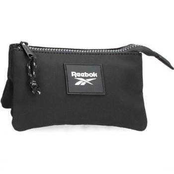 Neceser Reebok Elsie negro con cremallera y tres compartimentos