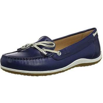 Geox D VEGA MOC B Mocasines Mujer, Azul