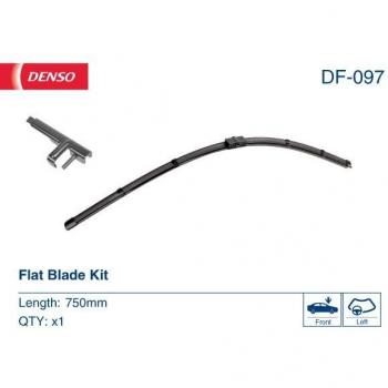 Limpiaparabrisas DENSO DF-097, Flat Blades, Longitud 750mm, Delantero, 1 Pieza