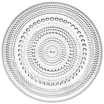Kastehelmi - Set de 2 platos por postre transparente/Ø 17cm